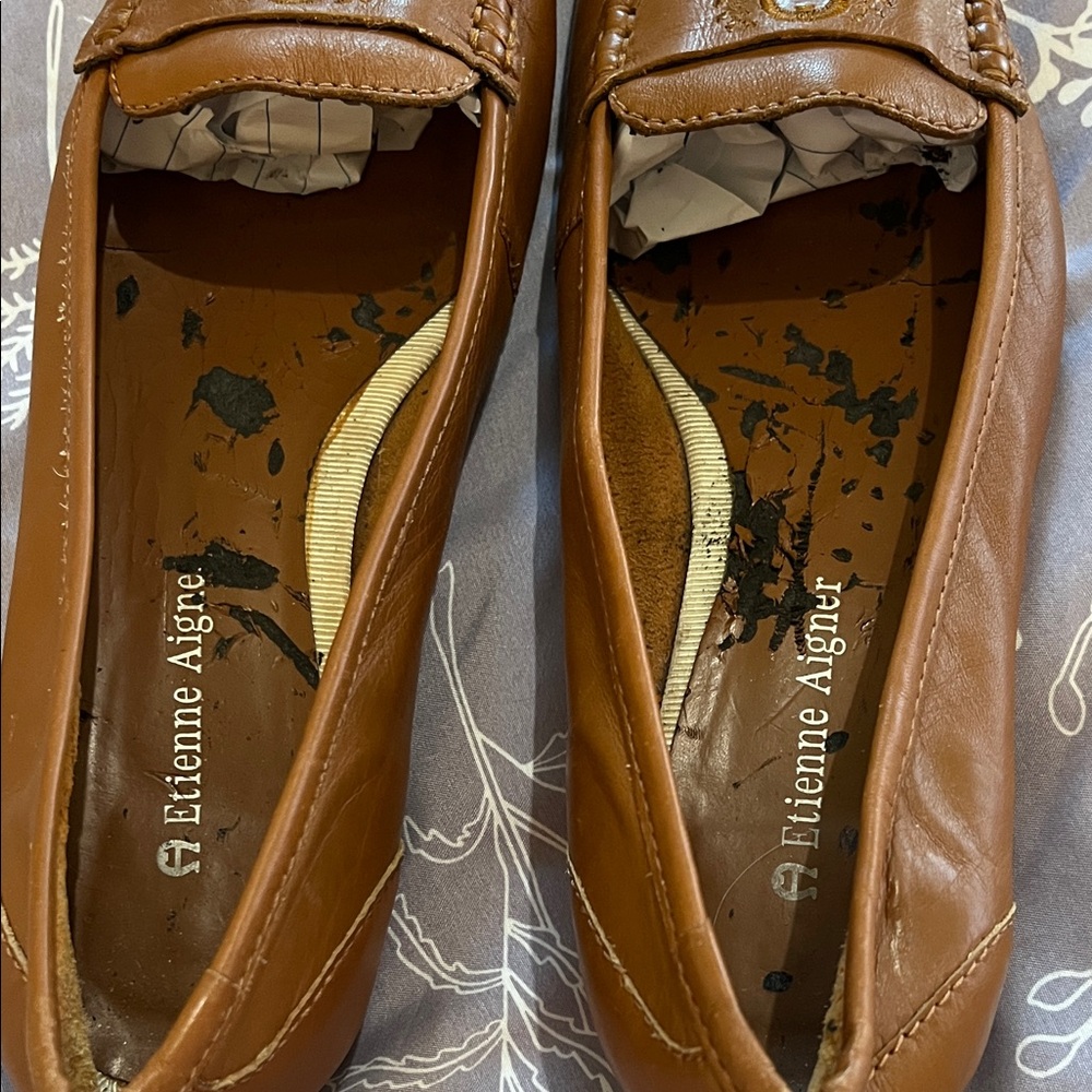 FINAL price ❤️ Beautiful Women’s Classic Tan Soft Leather Loafers - Picture 5 of 5